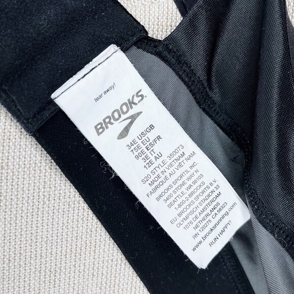 Brooks Dare Racerback Run Bra sz 34E * Wirefree Sports Bra Running Soft Cup - Picture 7 of 8